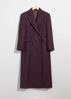 Manteau Long En Laine Mélangée