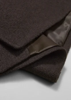 Manteau Volumineux En Laine Avec Ceinture