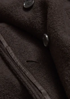 Manteau Volumineux En Laine Avec Ceinture