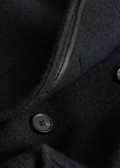 Manteau Volumineux En Laine Avec Ceinture