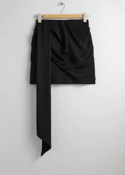 Mini-jupe à Superposition Avec Lien