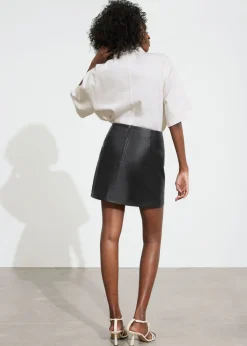 Mini-jupe En Cuir
