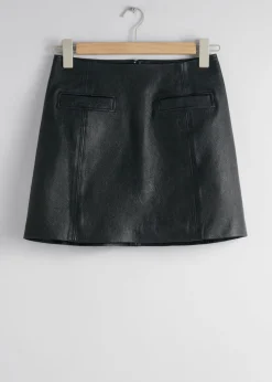 Mini-jupe En Cuir