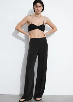 Pantalon à Plis En Cupro