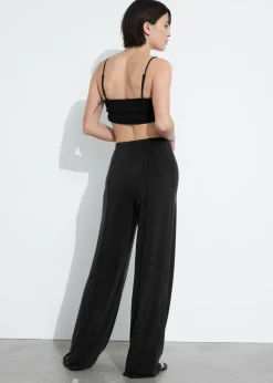Pantalon à Plis En Cupro