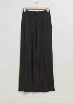 Pantalon à Plis En Cupro