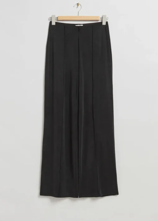 Pantalon à Plis En Cupro