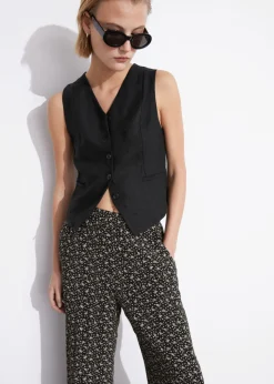 Pantalon Ample En Tissu Imprimé