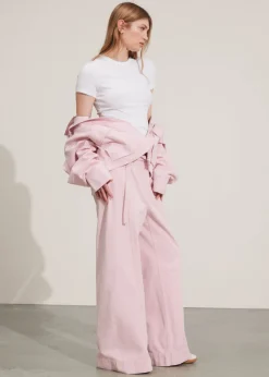 Pantalon Ceinturé Décontracté