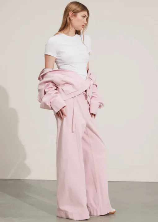Pantalon Ceinturé Décontracté