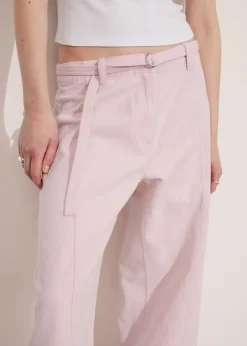 Pantalon Ceinturé Décontracté
