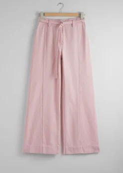 Pantalon Ceinturé Décontracté