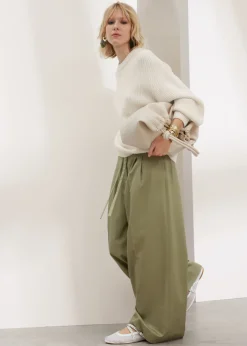 Pantalon Ceinturé Large