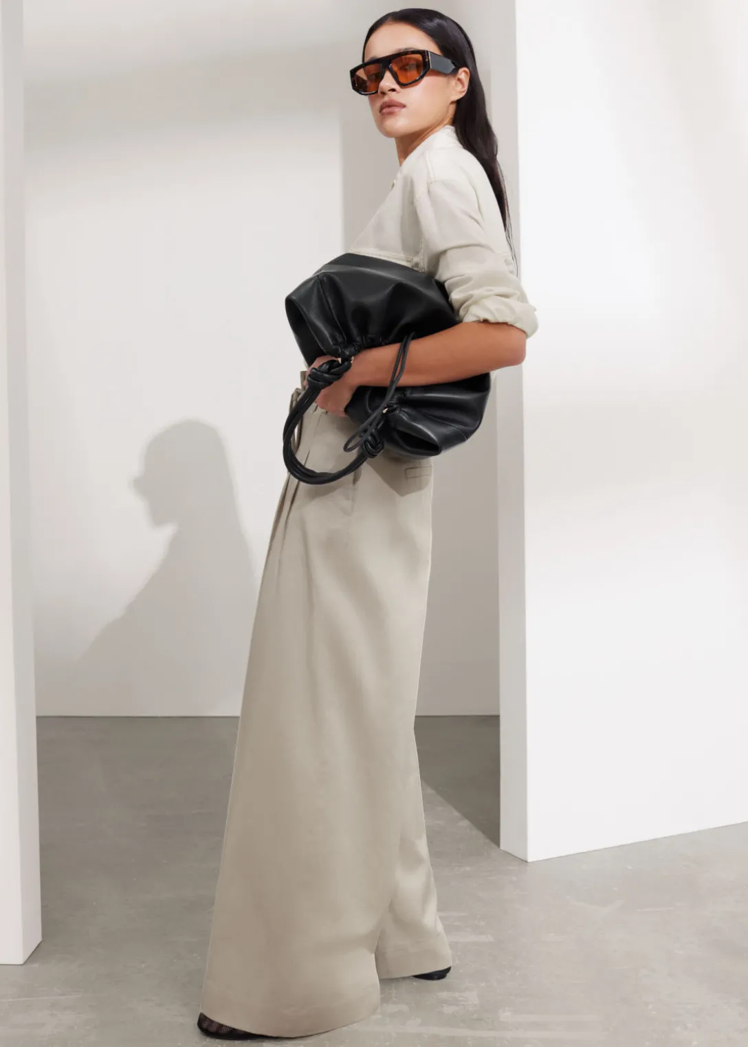 Pantalon Ceinturé Large