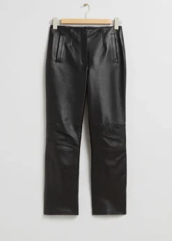Pantalon Court En Cuir