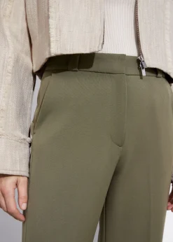 Pantalon Large à Plis Marqués