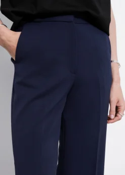 Pantalon Large à Plis Marqués