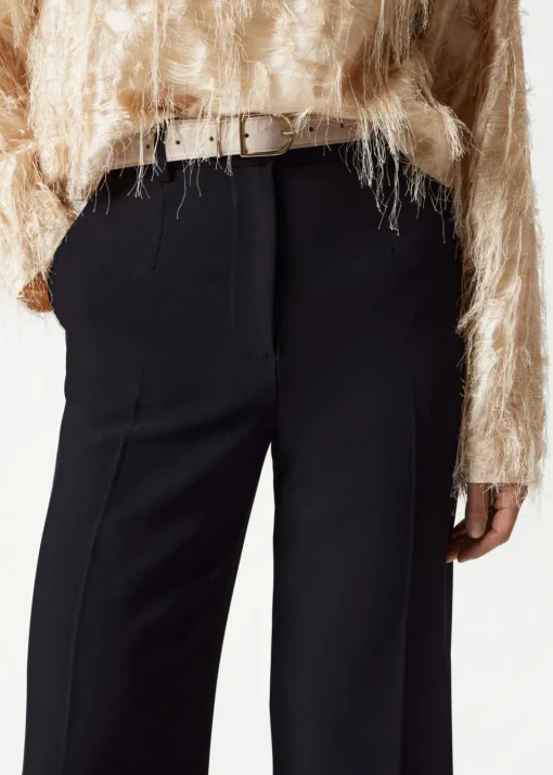 Pantalon Plissé Et évasé