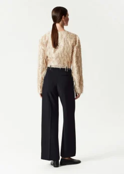 Pantalon Plissé Et évasé