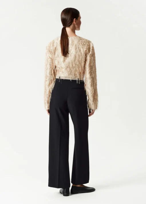 Pantalon Plissé Et évasé