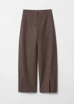 Pantalon Tailleur En Soie Mélangée