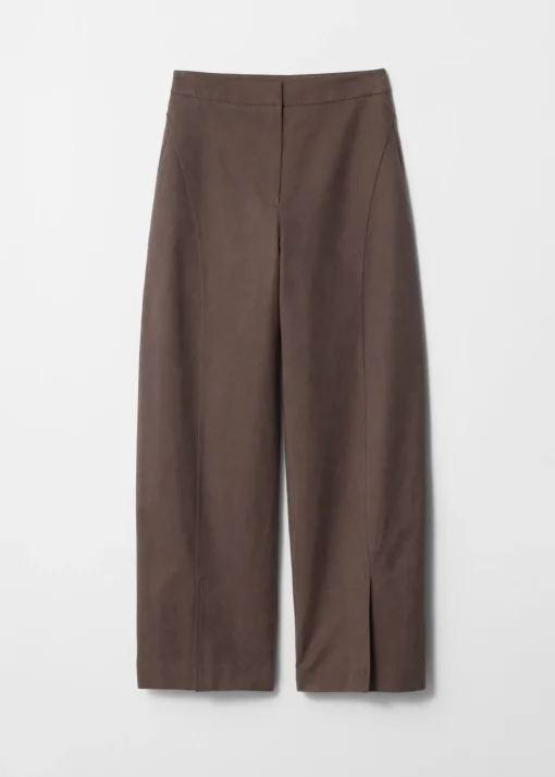 Pantalon Tailleur En Soie Mélangée