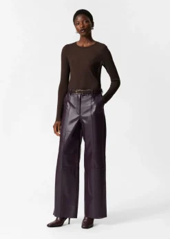Pantalons En Cuir