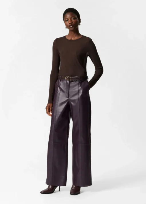 Pantalons En Cuir