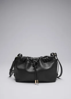 Petit Sac Porté épaule En Cuir à Cordon De Serrage