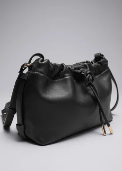 Petit Sac Porté épaule En Cuir à Cordon De Serrage