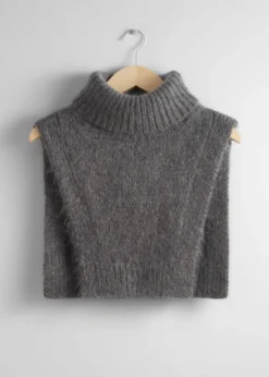 Plastron à Col En Mohair