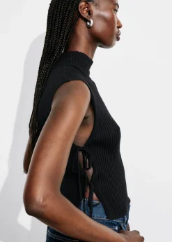 Plastron à Col Semi-transparent