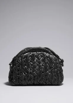 Pochette En Cuir Tressé
