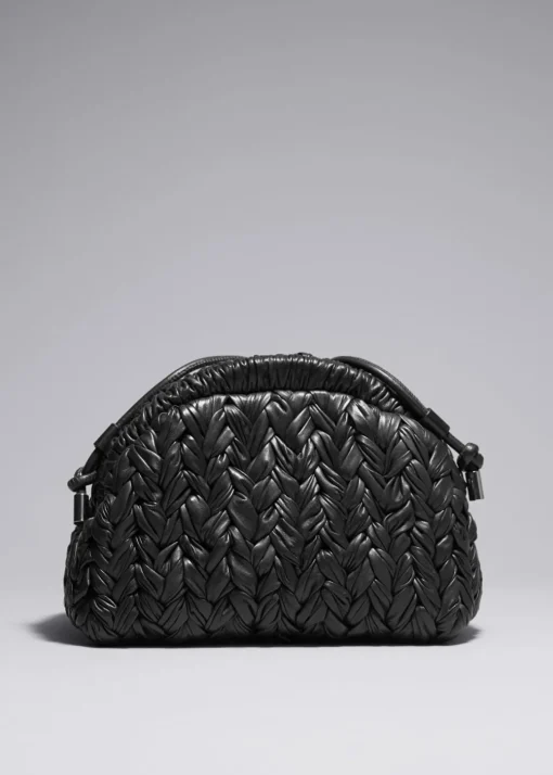 Pochette En Cuir Tressé