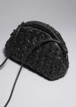 Pochette En Cuir Tressé