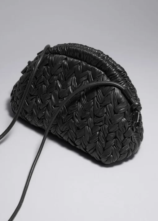 Pochette En Cuir Tressé