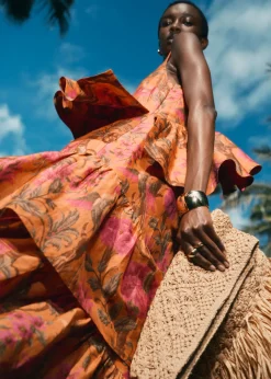 Pochette En Paille à Franges