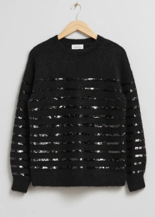 Pull Avec Rayures De Sequins