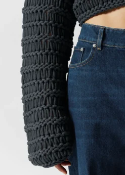 Pull Court à Mailles Ouvertes