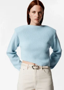 Pull Côtelé Asymétrique