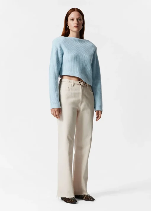 Pull Côtelé Asymétrique