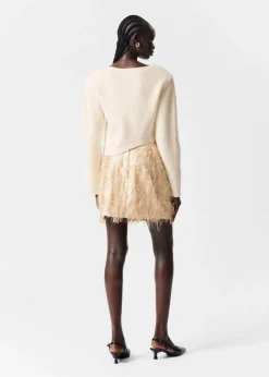 Pull Côtelé Asymétrique