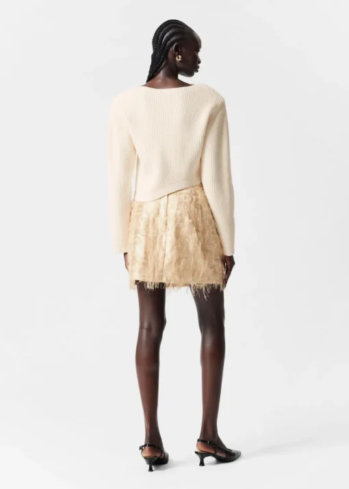 Pull Côtelé Asymétrique