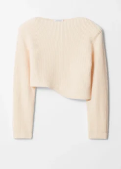 Pull Côtelé Asymétrique