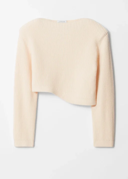 Pull Côtelé Asymétrique