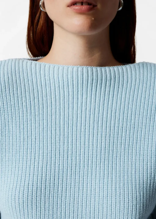 Pull Côtelé Asymétrique