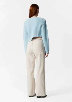 Pull Côtelé Asymétrique