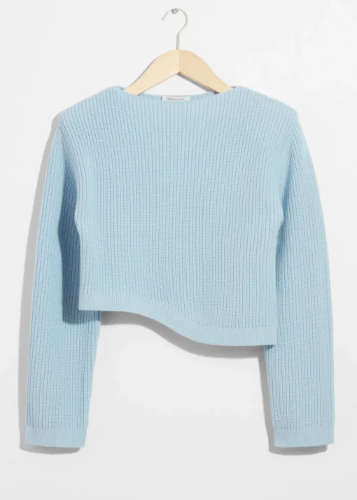 Pull Côtelé Asymétrique