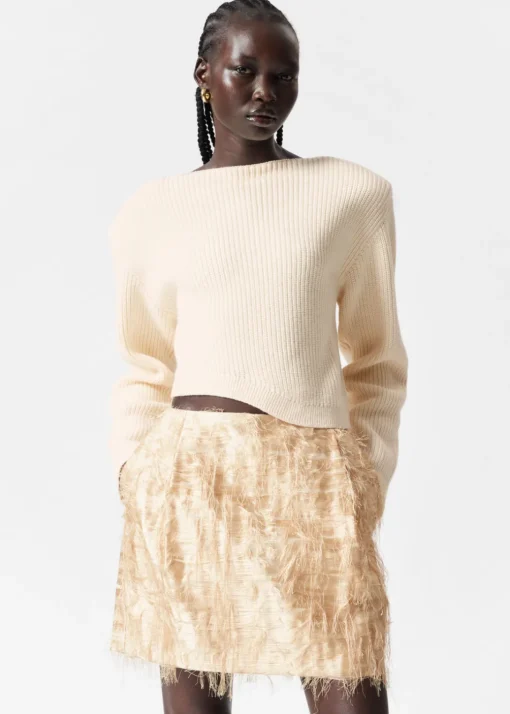 Pull Côtelé Asymétrique