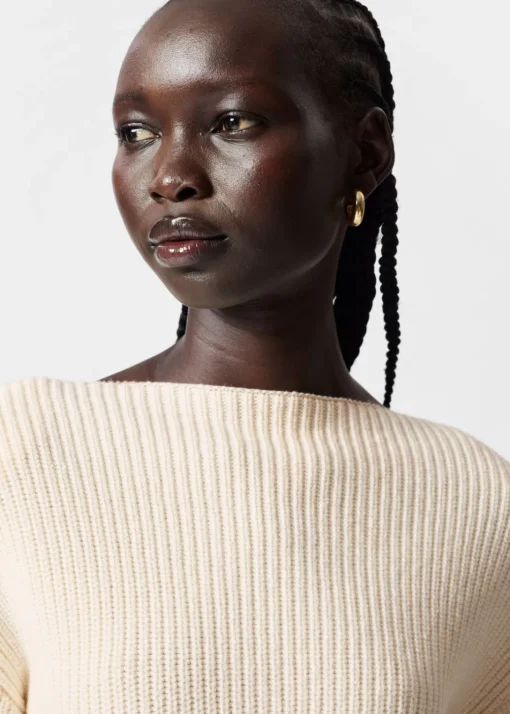 Pull Côtelé Asymétrique